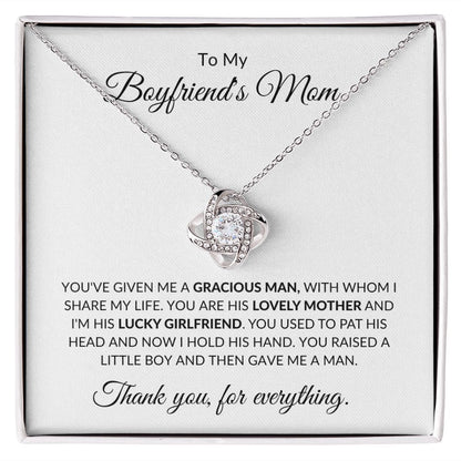 To My Boyfriend's Mom Love Knot Necklace