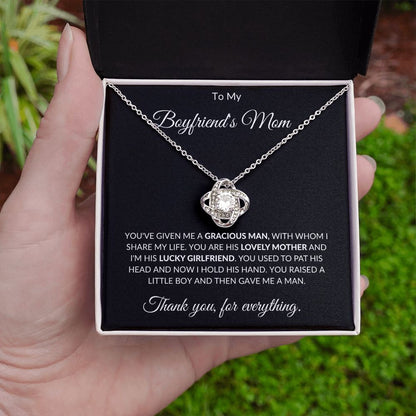 To My Boyfriend's Mom Love Knot Necklace