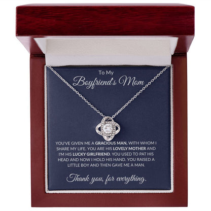 To My Boyfriend's Mom Love Knot Necklace